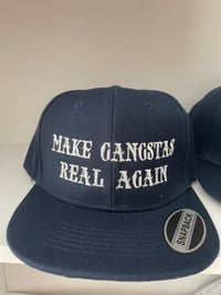 Image 2 of BLUE MAKE GANGSTAS REAL AGAIN SNAPBACK