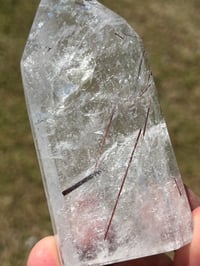 Image 13 of Red Rutile & Clear Quartz Tower #2360