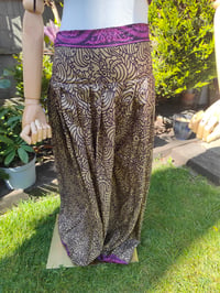 Image 17 of Milan Hareems/ Bloomer/ Balloon trousers with matching head scarf -dark pink upto 14 uk