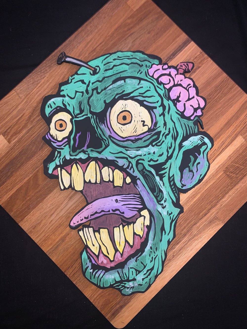 Zombie head