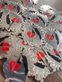 Stickers dame de coeur 