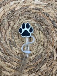 Image 3 of Paw Prints Straw Topper