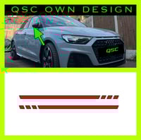 X2 Wing Mirror Slash/ Full Decal Stickers for Audi A1 Gen 2
