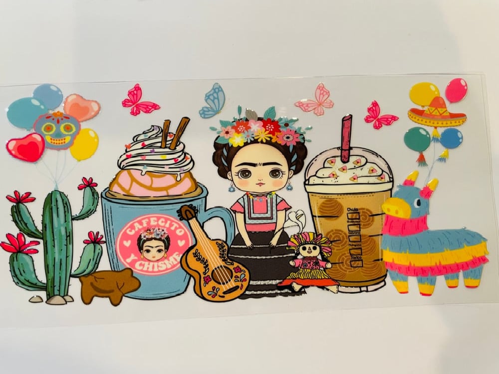 Image of Frida and Coffee (blue)