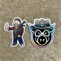 Image 2 of Pig Holographic Sticker