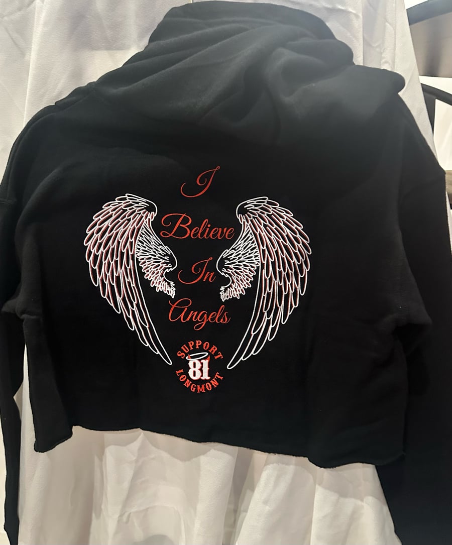 Image of Women's License Plate Crop Top Hoodie