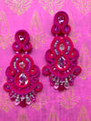 Orecchini soutache bouganville 