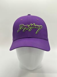 Image 2 of PURPLE/GREEN SNAP HAT