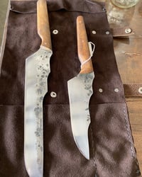 Chef knife set with wrap