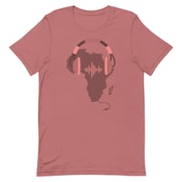 Image 3 of African Music Unisex Tee – mocha and pink