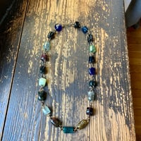 Image 4 of Art Glass Boho Beaded Necklace