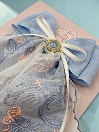 Image 2 of Spring Collection - Blue & Pink organza Lace Maxi