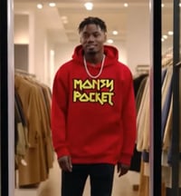 Image 2 of RETRO HOODIE // RED N YELLOW