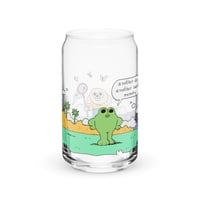 Image 1 of Dog & Frog - Can-Shaped Glass