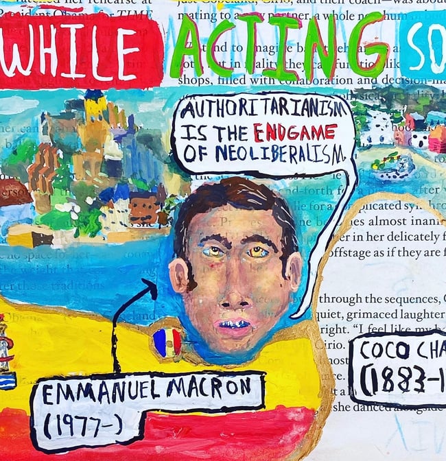 France-Original Painting 