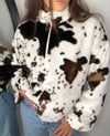 Cow Faux Fur Jacket 