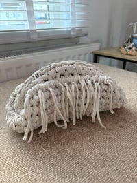 Image 1 of Cove fringed clutch🥥🐚🤎