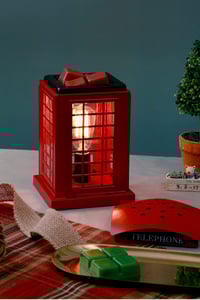 Image 2 of Electric Wax Melt Warmer, Vintage London Telephone Booth - Metal Wax Burner