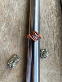 Image 5 of Indigo Veil Opal Copper Rings