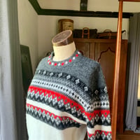 Image 3 of Orlon Campus Fair Isle Sweater Medium