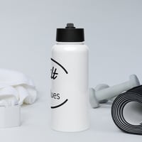 Image 3 of Stainless steel water bottle with a straw lid / Built on Values 