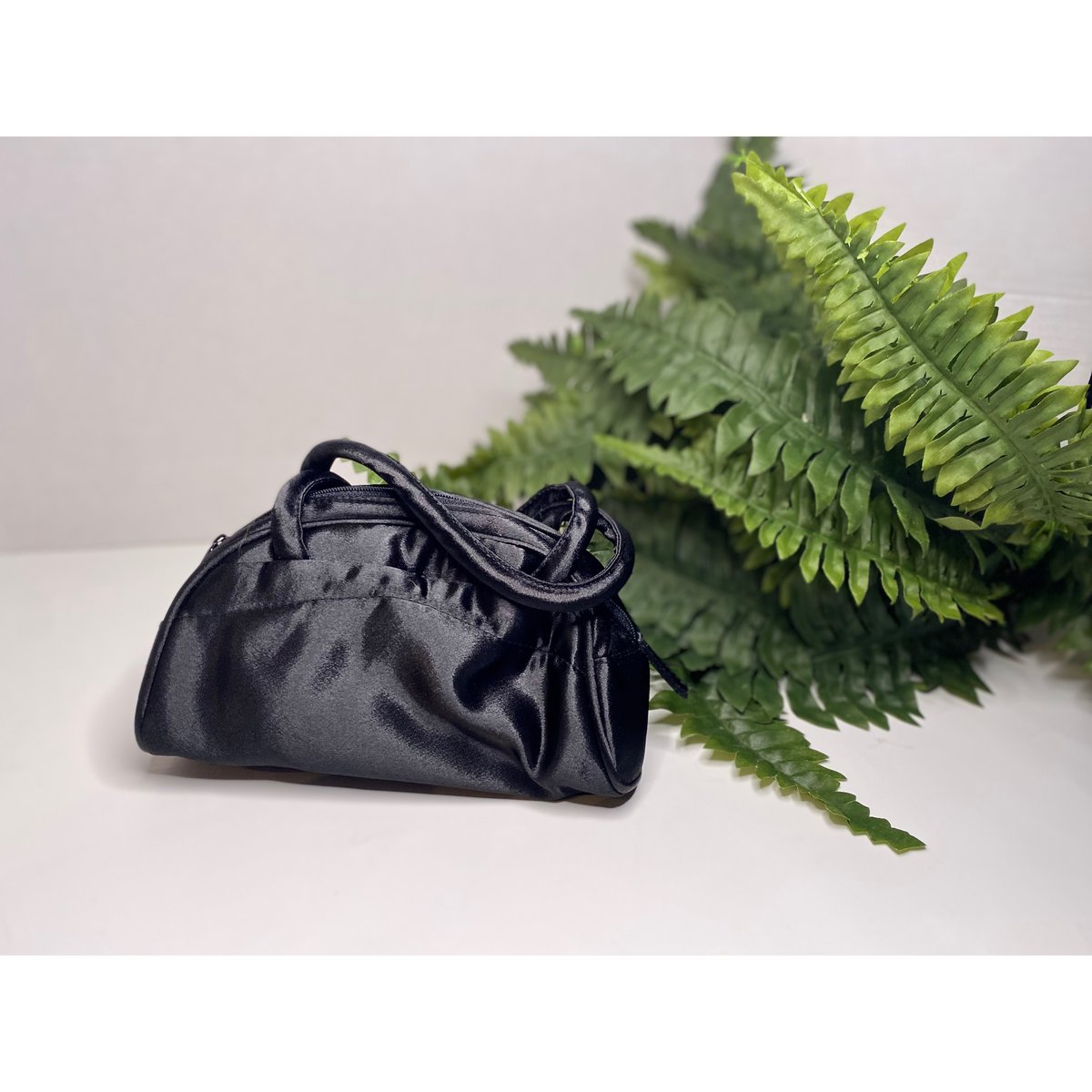 Image of Satin black bag