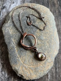 Image 5 of Coiled ~ Copper Necklace with Garden Quartz