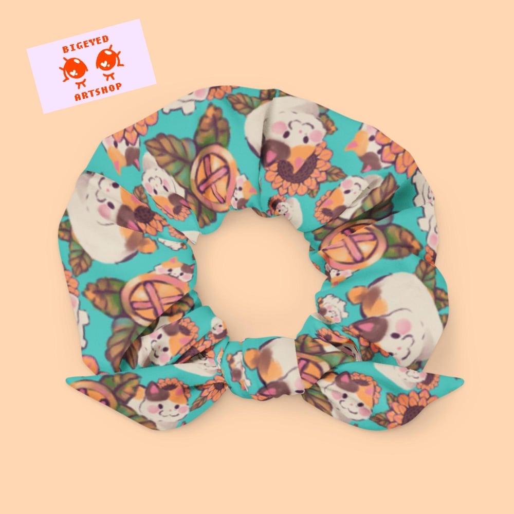 Image of El Gato Gordo (Fat Cat FFXIV) Scrunchie
