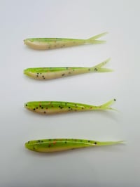 Green Tan Shad Minnow 7 pcs
