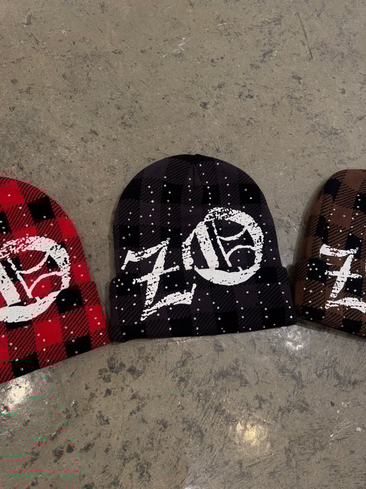 Rhinestone ZO Beanie (Black)