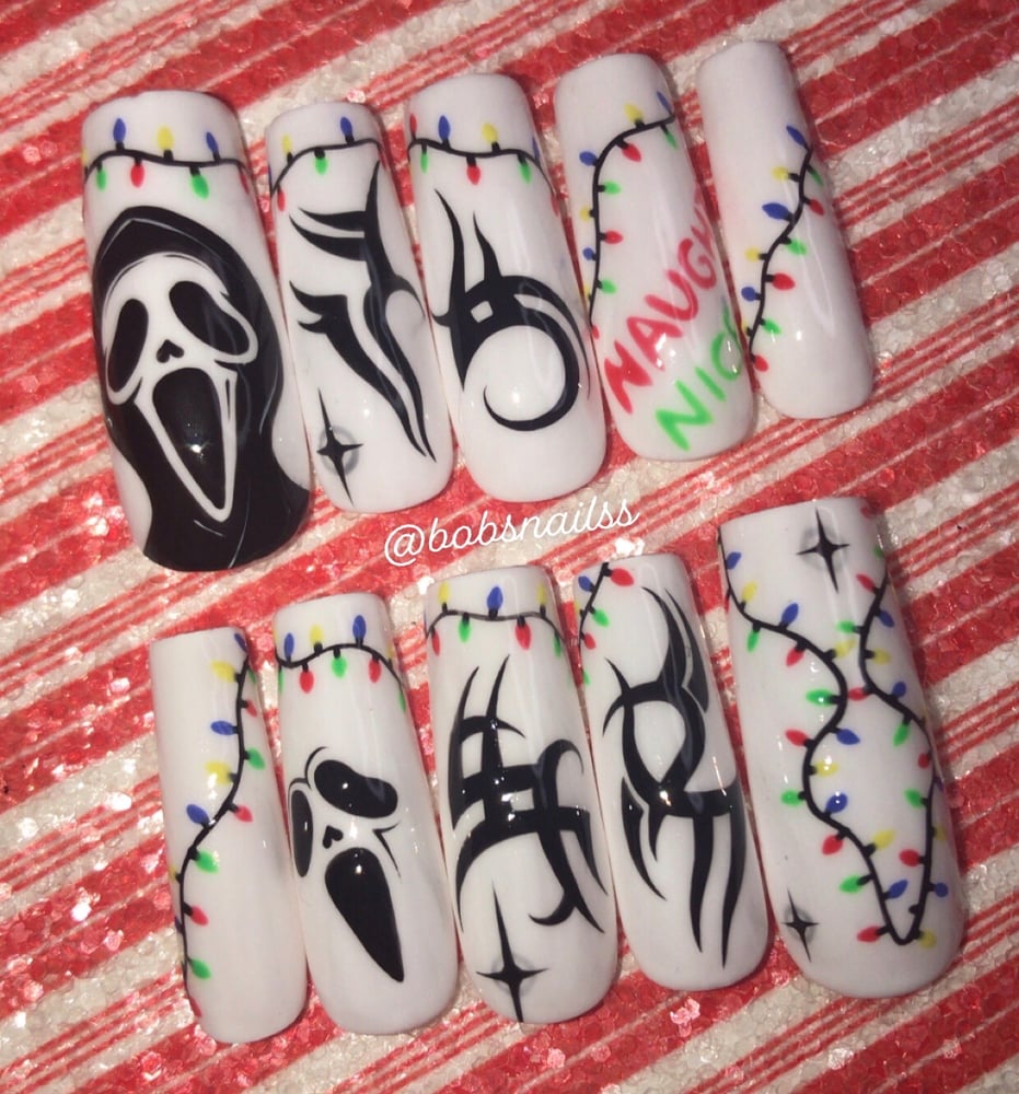 Image of RTS Size S Bobs Nails Sizing Long Square Holiday Scream 