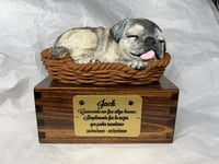 Image 8 of Custom Engraved Pug Pet Urn To Your Dog's Photo