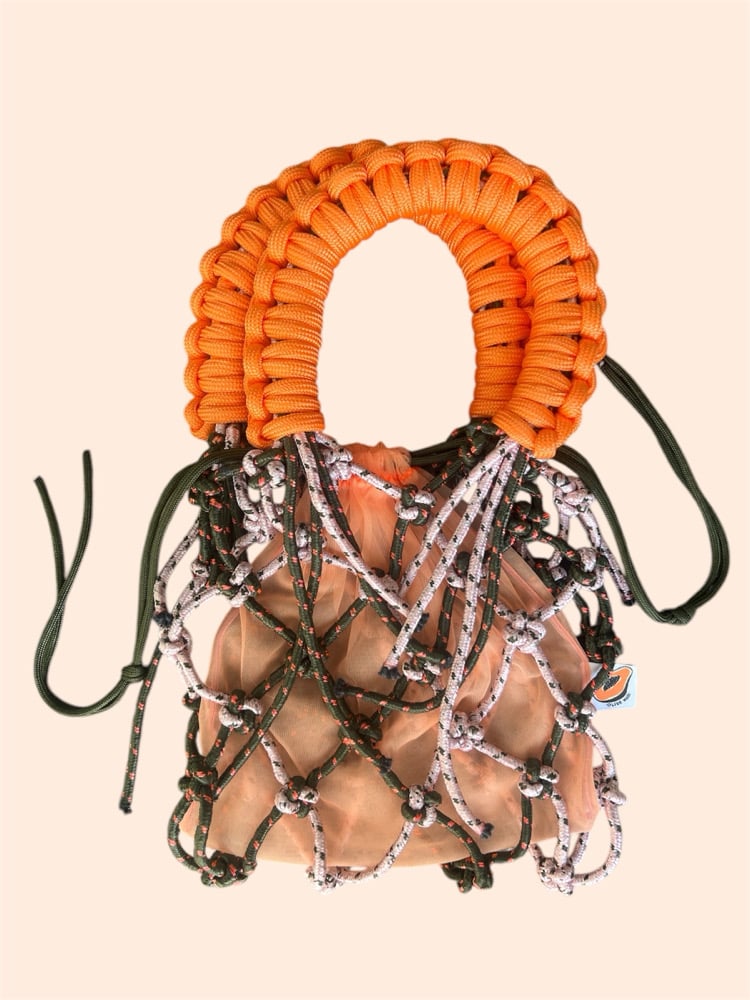 Image of Sunshine Bag- Orange x Pink/ Green