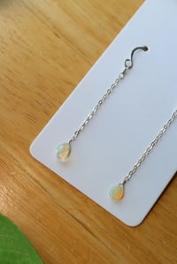 Image 3 of Ethiopian Opal Chained Earrings (2 pairs available)