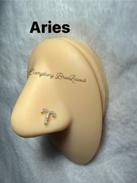Image 7 of Zodiac Signs Nose Studs