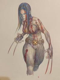 Image 1 of X-23 in Color Pencil 