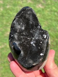 Image 4 of Septarian Nodule Polished Freeform With Calcite Inclusions| Madagascar #2894