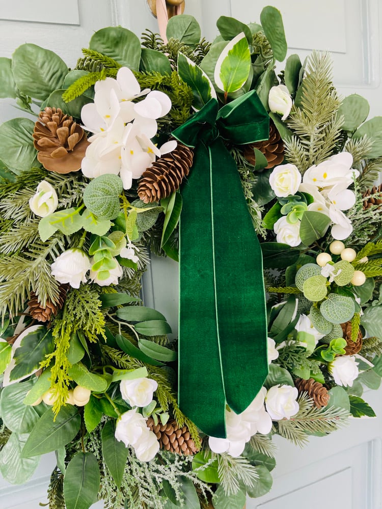 Image of Green Velvet Bow 