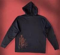 Image 2 of “EYE-RACHNID” CUSTOM BLEACH PAINTED HOODIE XL