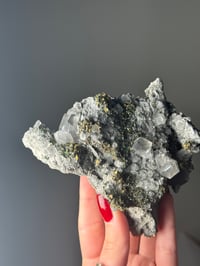 Image 4 of PHANTOM CALCITE WITH CHALCOPYRITE - LINWOOD MINE, BUFFALO, IOWA 7