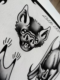 Image 4 of Bats Flash Sheet (black and grey) 