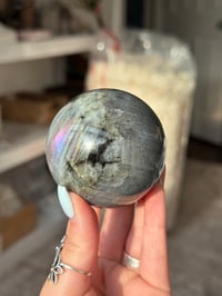 Image 3 of BLUE LABRADORITE SPHERE -MADAGASCAR- C