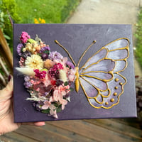 Dried Floral Butterfly