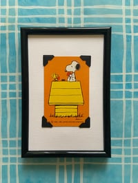 Image 1 of Peanuts c1965, framed individual card