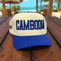 REP CAMBODIA Royal / Cream Snapback
