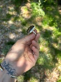 Image 4 of Labradorite statement ring size 10
