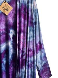 Image 7 of 3XL Jersey Knit Cardigan in Purple Haze Ice Dye
