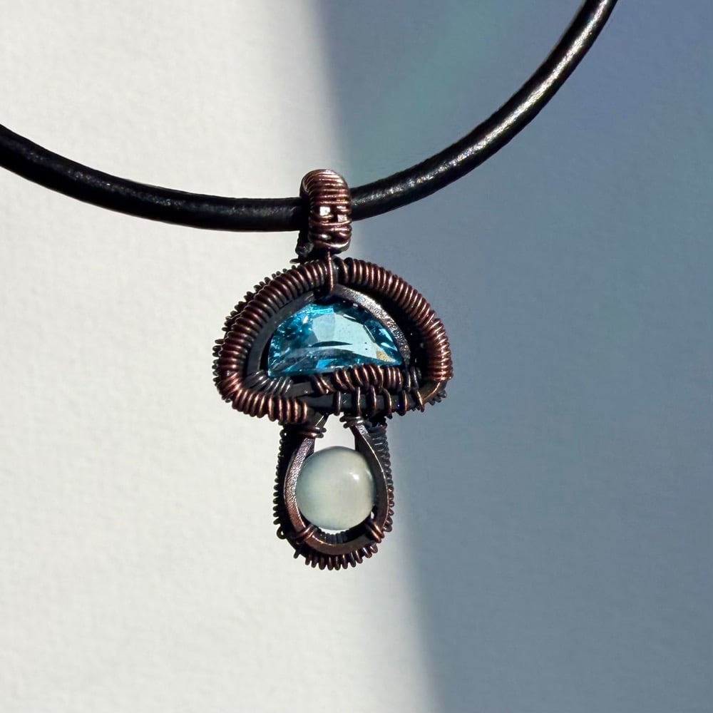 Image of Mini Mushroom Necklace 