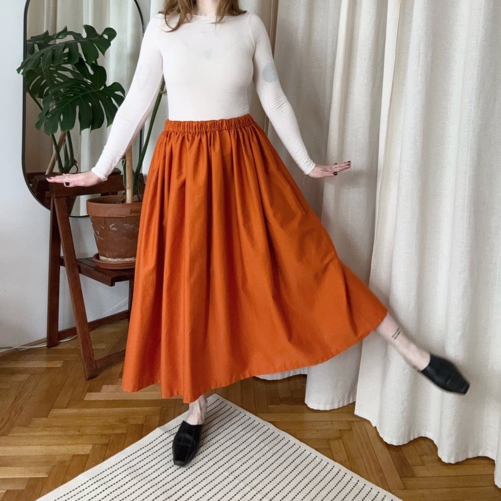 Image of n a n o v o  maxi volume basic skirt 001 / LIMITED TWO PIECES