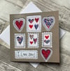 I Love You Framed Hearts Card